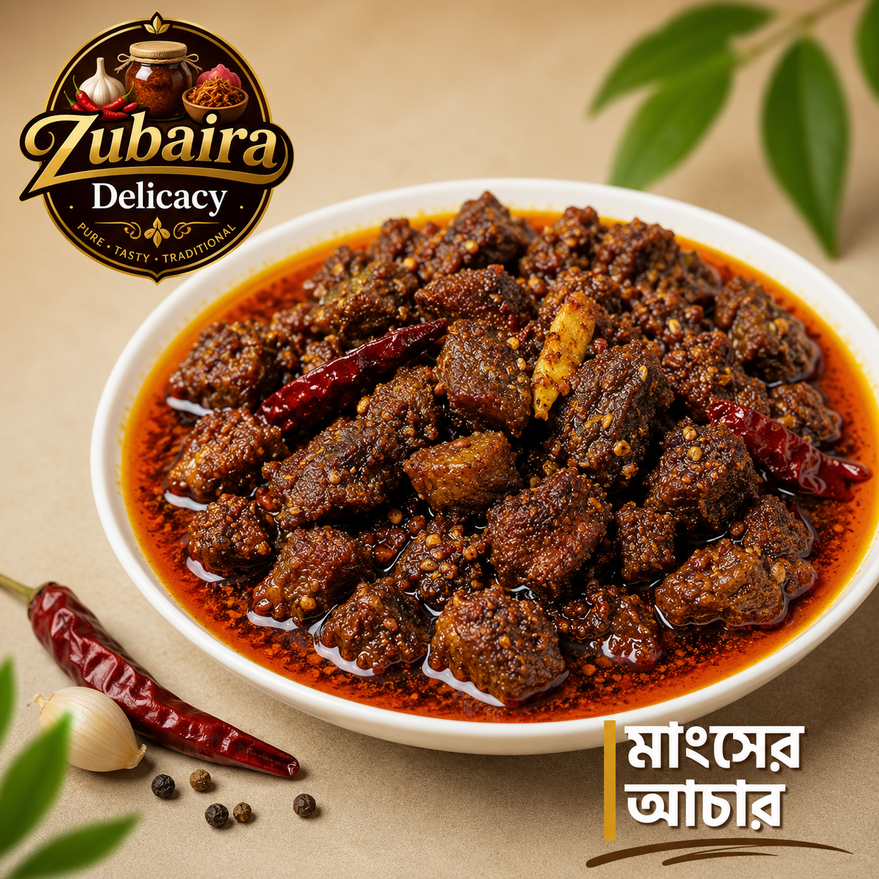 গরুর মাংসের আচার ৫০০ গ্রাম